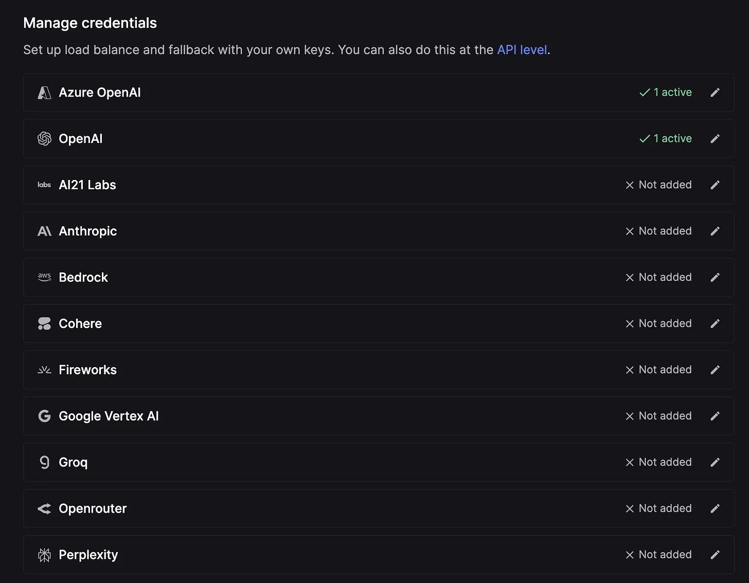 Additional Load Balancing